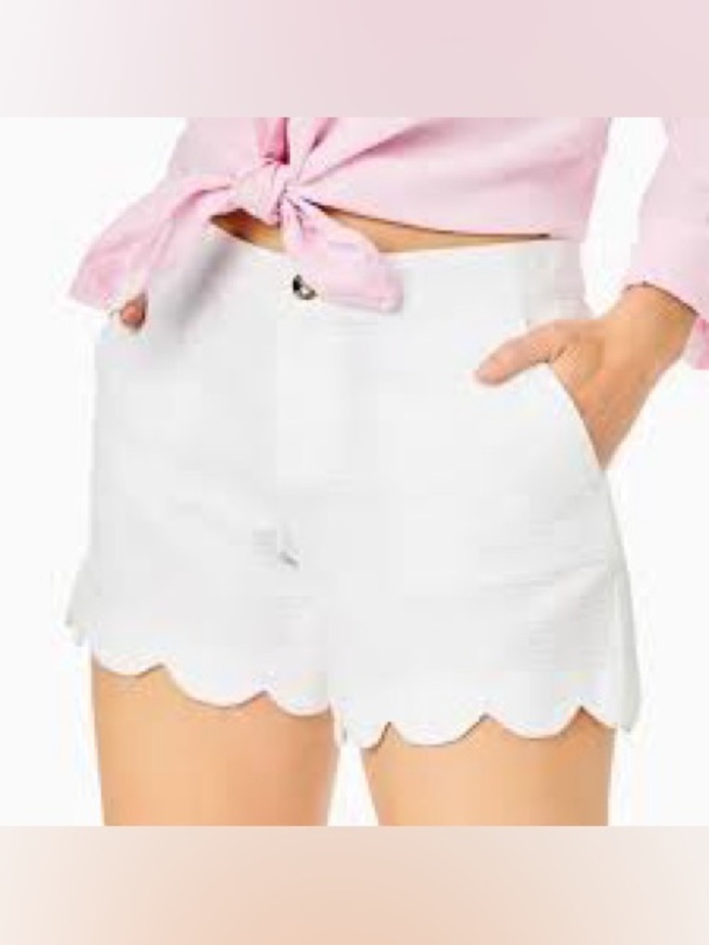 Lilly Pulitzer “The Buttercup” scalloped shorts